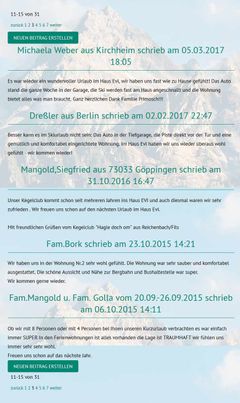 gästebuch einträge